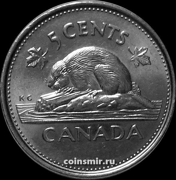 5 центов 2002 Канада. 50 лет правления.