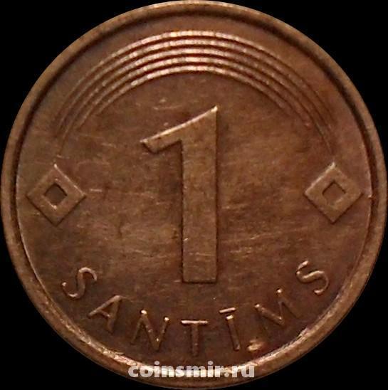 1 сантим 2007 Латвия.