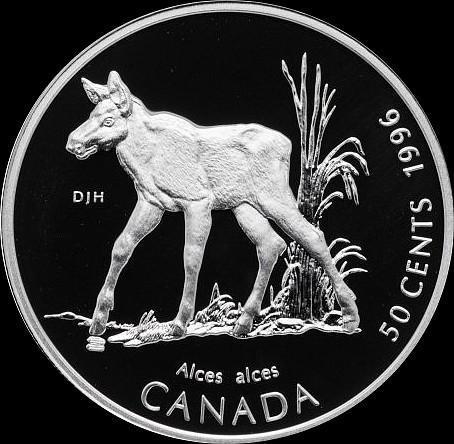 50 центов 1996 Канада. Лосенок.