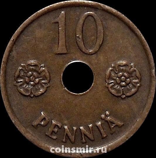 10 пенни 1942 Финляндия.