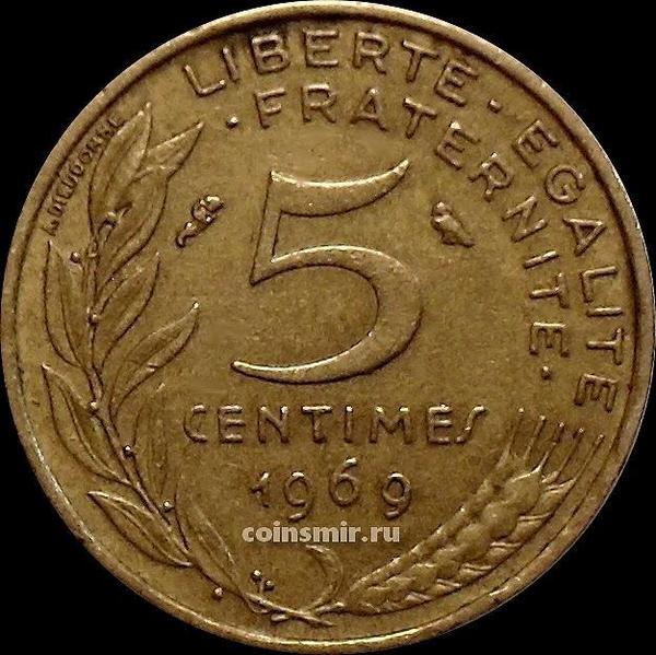 5 сантимов 1969 Франция.