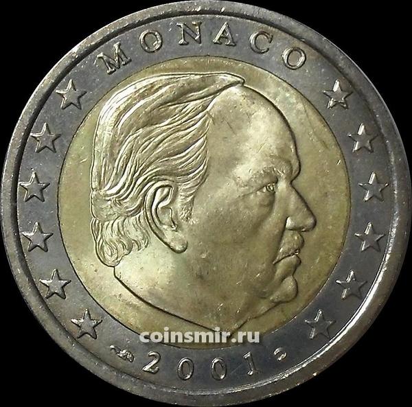2 евро 2001 Монако.