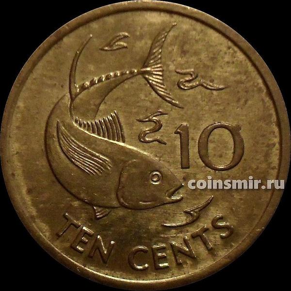 10 центов 2003 РМ Сейшельские острова. Тунец.