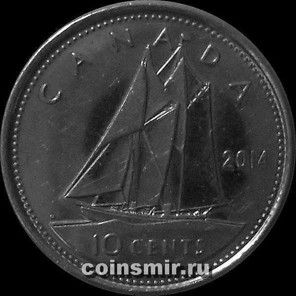 10 центов 2014 Канада.