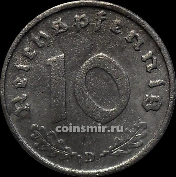 10 пфеннигов 1940 D Германия.