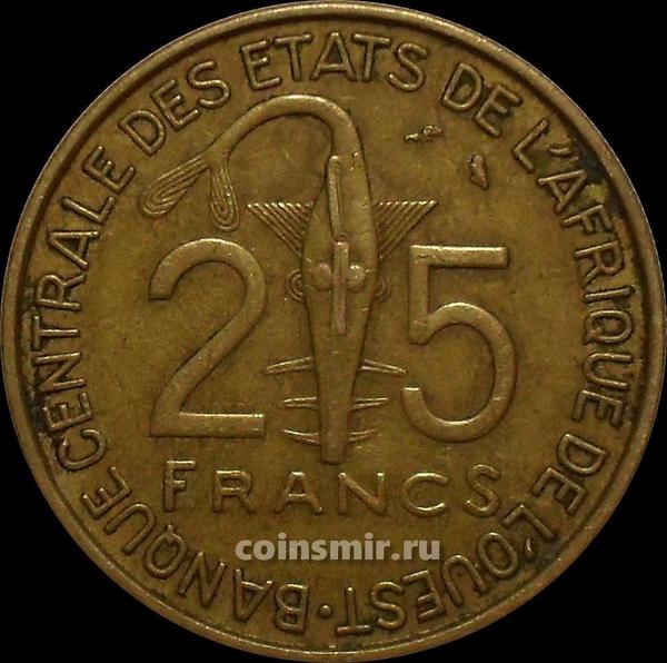 25 франков 1972  КФА BCEAO (Западная Африка).