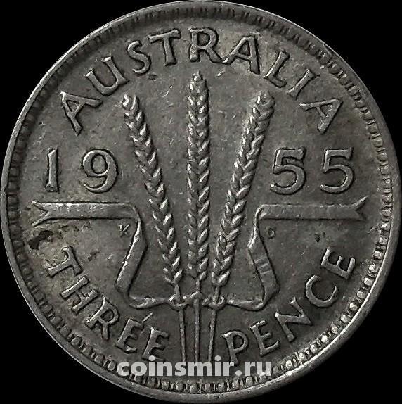 3 пенса 1955 Австралия.