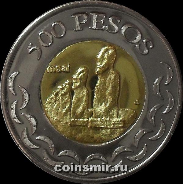 500 песо 2014 остров Пасхи.