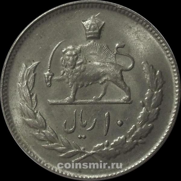 10 риалов 1973 Иран.