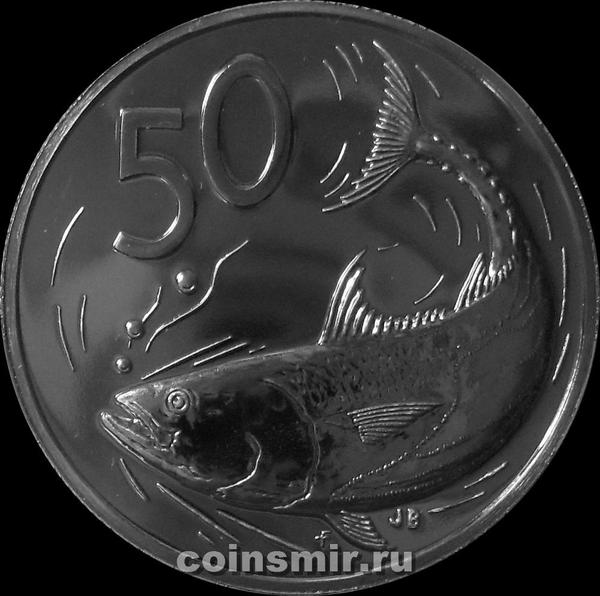50 центов 1975 острова Кука. Тунец.