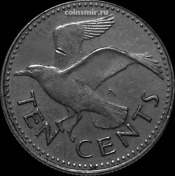 10 центов 1984 Барбадос. Чайка.