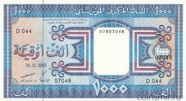 1000 угий 2002 Мавритания.