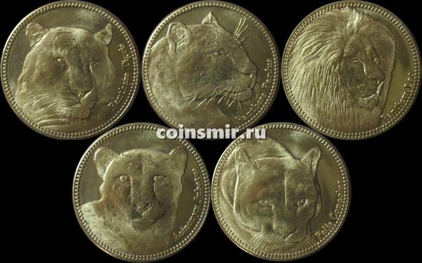 Набор из 5 монет 2016 Сомали. Большие кошки.