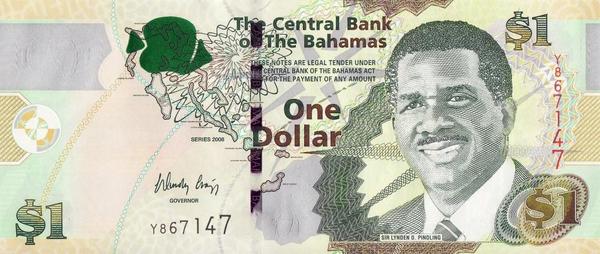1 доллар 2008 Багамские острова.