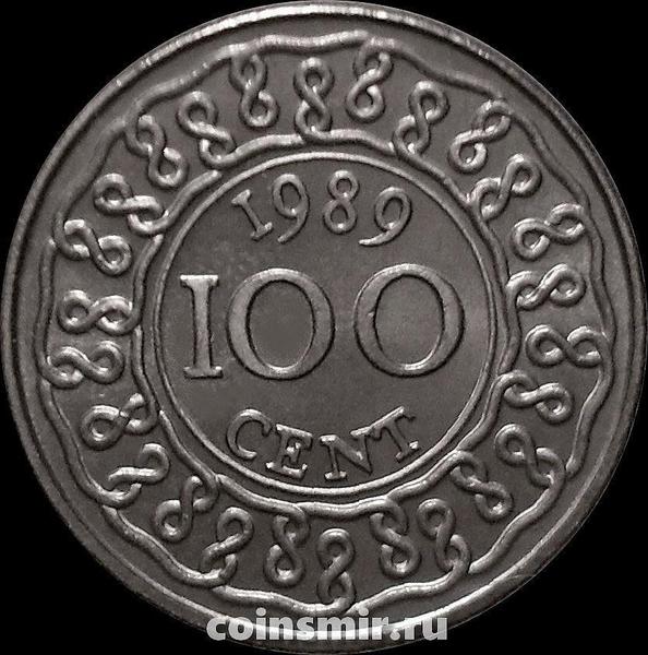 100 центов 1989 Суринам.