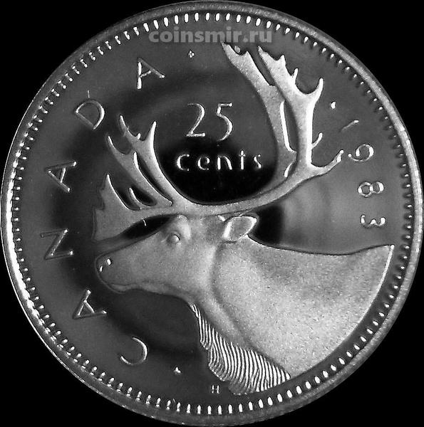 25 центов 1983 Канада. Пруф.