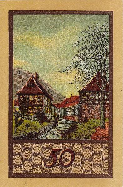 50 пфеннигов 1922 Германия г.Зуль (Тюрингия). Нотгельд.