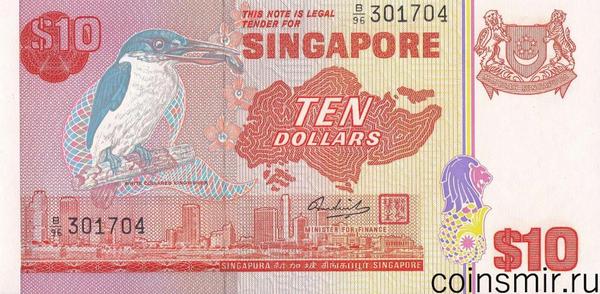 10 долларов 1976 Сингапур.