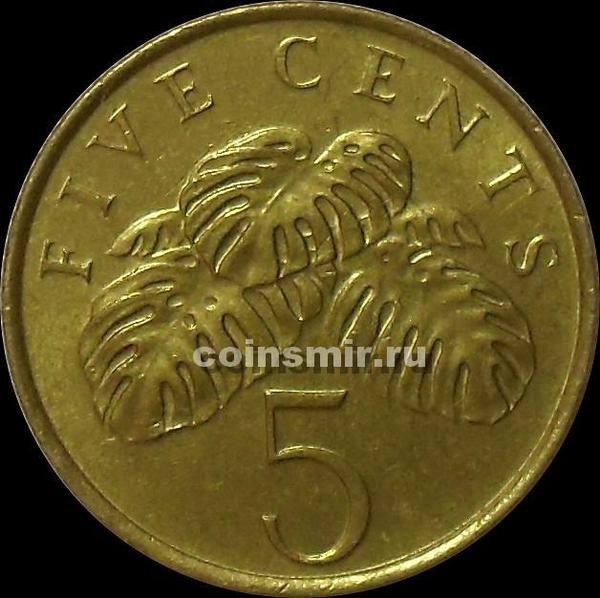5 центов 1995 Сингапур.