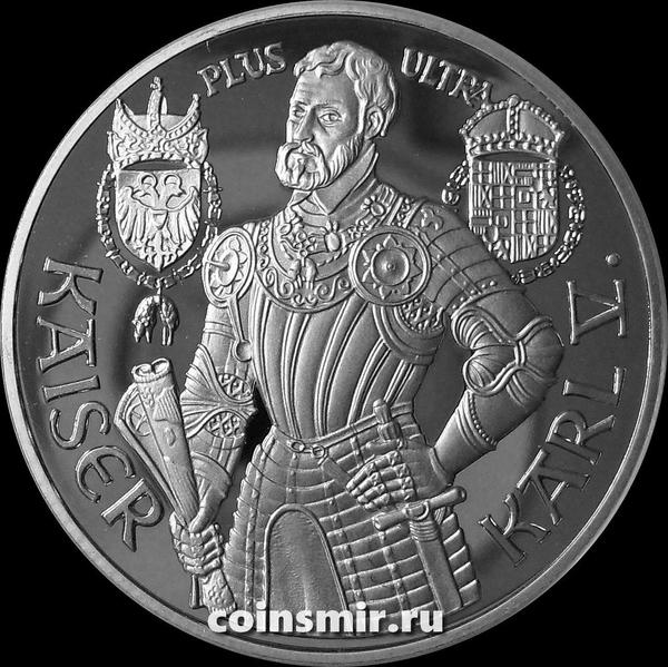 100 шиллингов 1992 Австрия. Король Карл V.  Пруф.