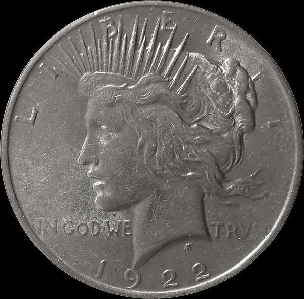 1 доллар 1922 США. Peace Dollar.