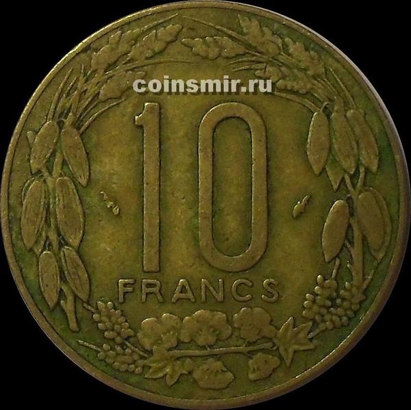 10 франков 1975 Центральная Африка.
