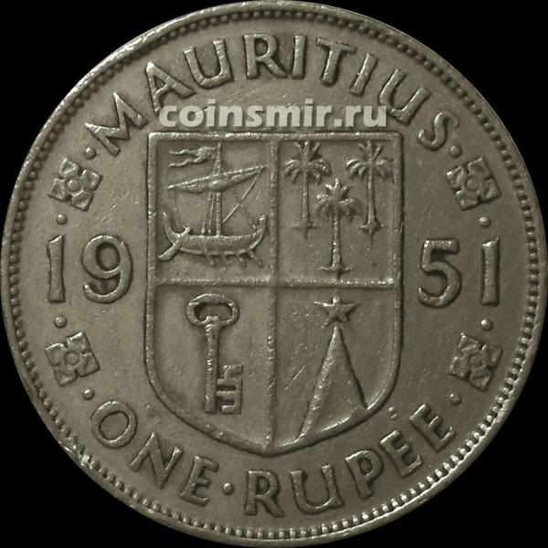 1 рупия 1951 Маврикий.
