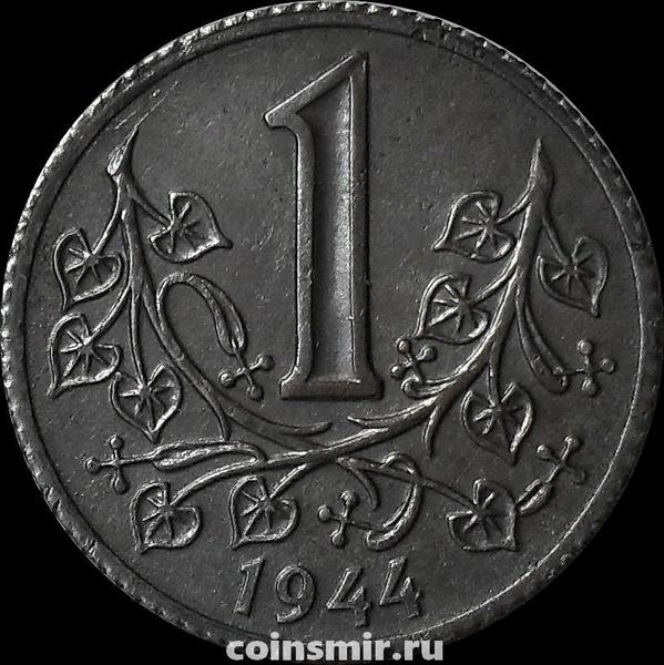 1 крона 1944 Богемия и Моравия.