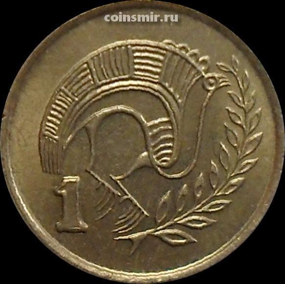 1 цент 1987 Кипр. Стилизованная птица.