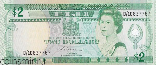 2 доллара 1988 Фиджи.