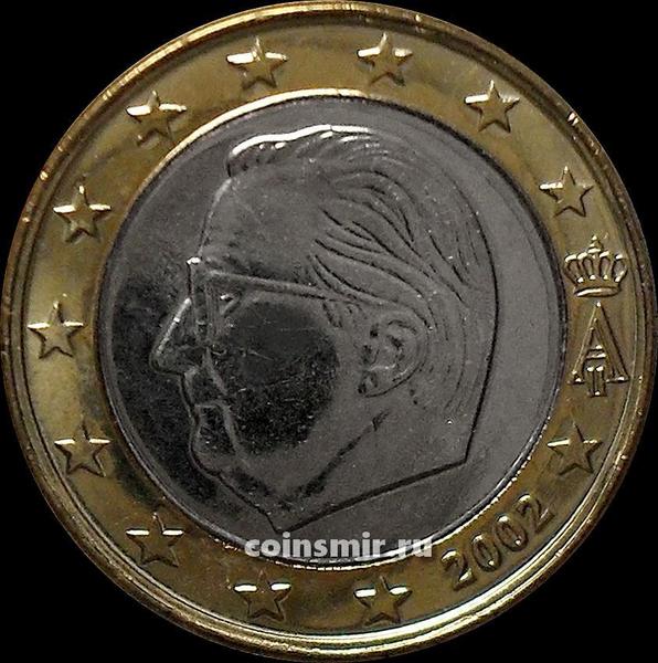 1 евро 2002 Бельгия. Король Бельгии Альберт II.