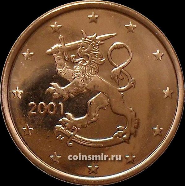 5 евроцентов 2001 М Финляндия.
