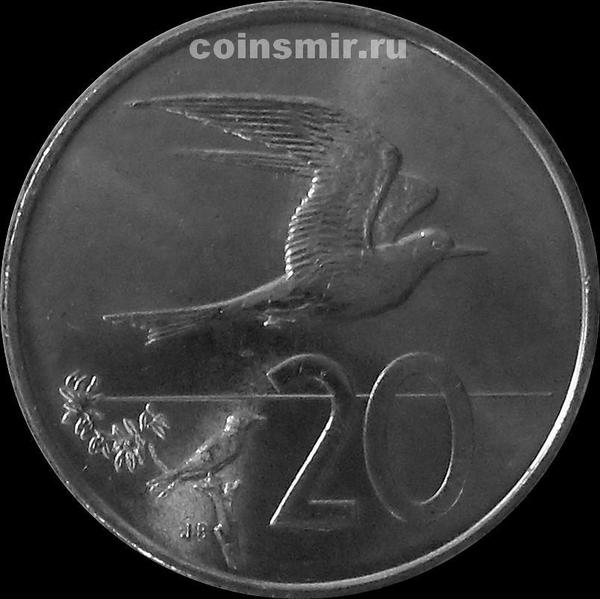 20 центов 2015 Острова Кука.  Белая каракча.