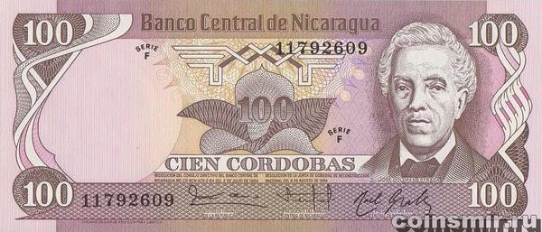 100 кордоб 1984 Никарагуа.