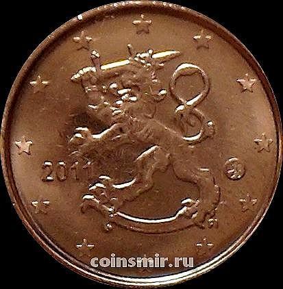 1 евроцент 2011 FI Финляндия.