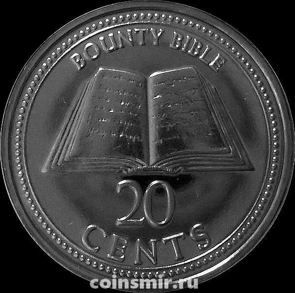 20 центов 2009 острова Питкэрн. Библия.