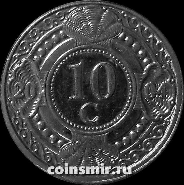 10 центов 2004 Нидерландские Антильские острова.