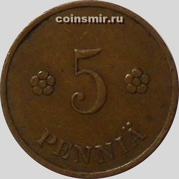 5 пенни 1920 Финляндия.