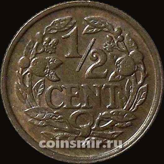 1/2 цента 1940 Нидерланды.