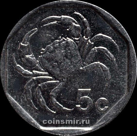 5 центов 2001 Мальта. Краб.