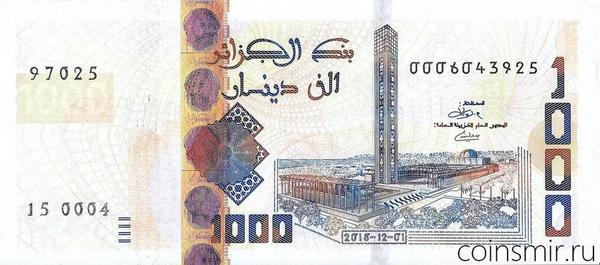 1000 динар 2018 Алжир.