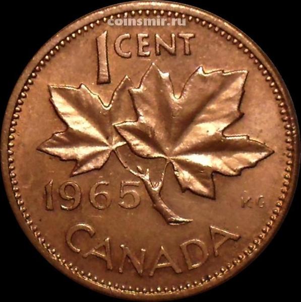 1 цент 1965 Канада.
