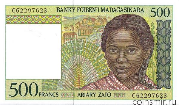 500 франков 1994 Мадагаскар.