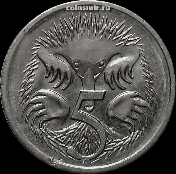 5 центов 2002 Австралия. Ехидна.