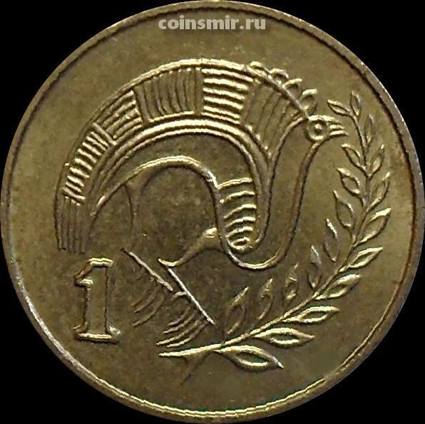 1 цент 1985 Кипр. Стилизованная птица.