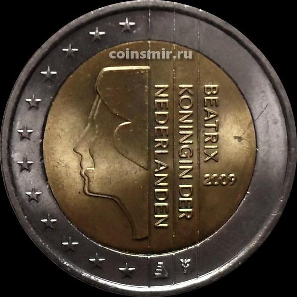 2 евро 2009 Нидерланды. Регулярный чекан.