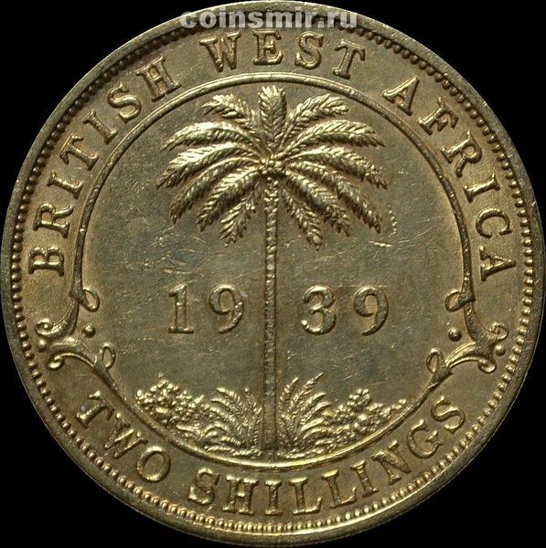 2 шиллинга 1939 Н Британская западная Африка. Георг VI (1895 — 1952).