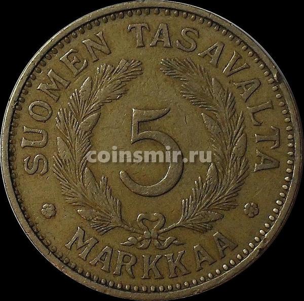 5 марок 1931 S Финляндия.