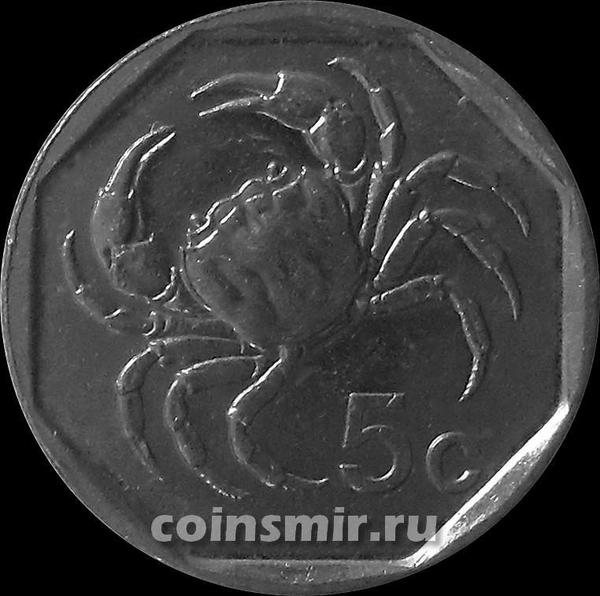 5 центов 2001 Мальта.