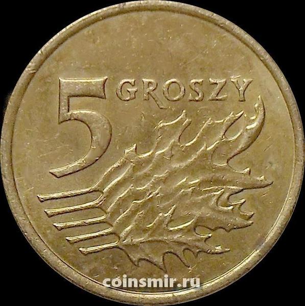 5 грошей 2009 Польша.
